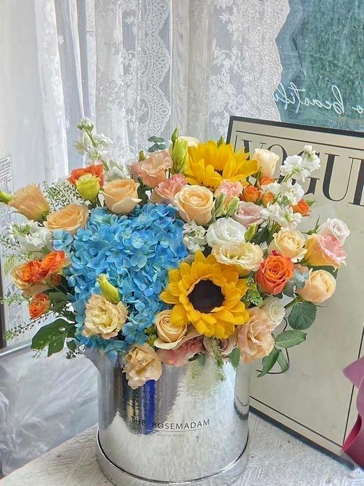 粉黛凌霄浩如烟海----韩式繁花抱抱桶五选一 商品图3