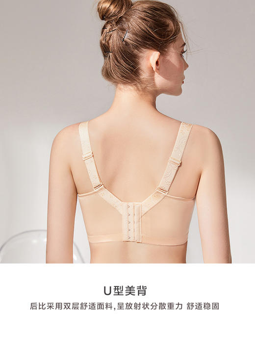 防外扩大胸显小无钢托，甜言蜜语调整型文胸 商品图5