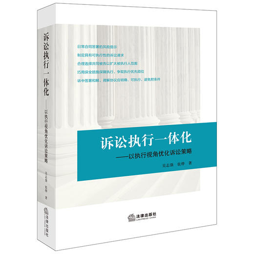 诉讼执行一体化：以执行视角优化诉讼策略 吴志强 张烨著 商品图4