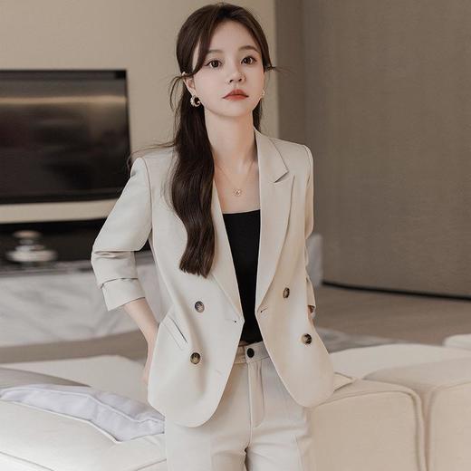 娜璐多 高级感西装套装女秋季短款小个子2023新款职业正装女气质西服外套 商品图0