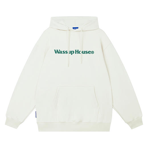 WassupHouse基础大LOGO印花连帽卫衣 商品图12