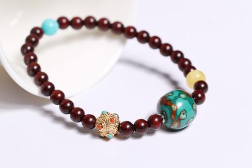 DQ0206°紫檀+大漆手持珠手串 商品图1