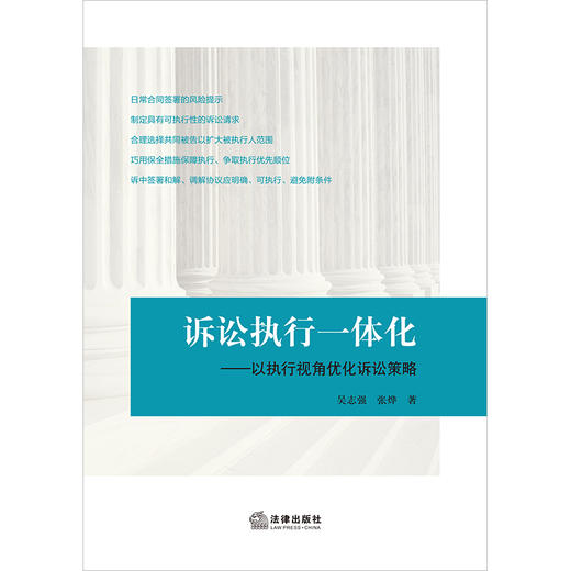 诉讼执行一体化：以执行视角优化诉讼策略 吴志强 张烨著 商品图5