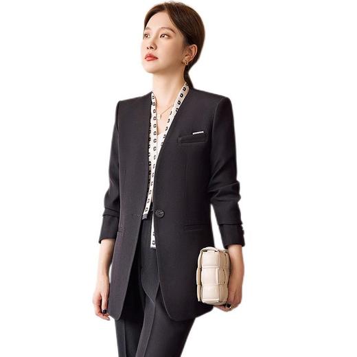 娜璐多 休闲西装外套女春秋季2023新款高级感气质名媛女神范修身西服套装 商品图5