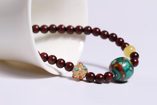 DQ0206°紫檀+大漆手持珠手串 商品图2