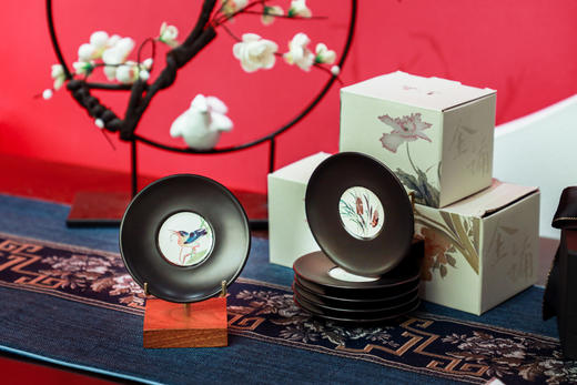 范金镛花鸟虫草系列杯垫 商品图2