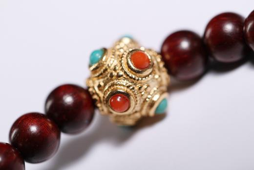 DQ0206°紫檀+大漆手持珠手串 商品图3