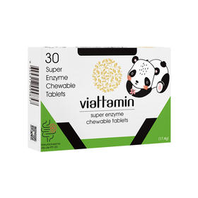 澳洲进口viattamin维态美综合消化酶咀嚼片益生菌儿童片剂30片