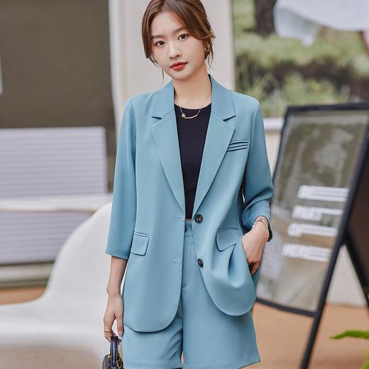 娜璐多 职场轻熟风气质西装外套女夏季薄款时尚七分袖女神范休闲西服套装 商品图1