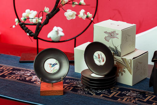 范金镛花鸟虫草系列杯垫 商品图1