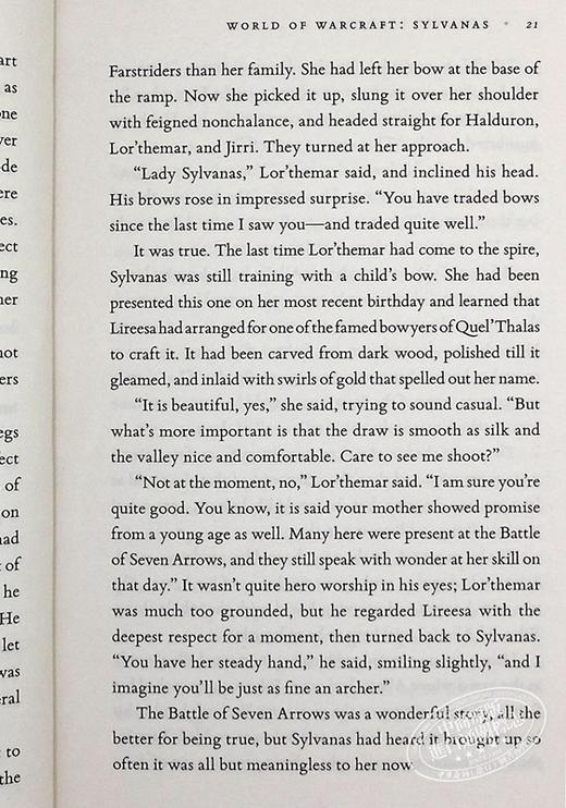 【中商原版】魔兽世界小说 希尔瓦娜斯 英文原版 World of Warcraft  Sylvanas Christie Golden 商品图7