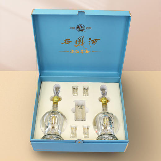 【中国名酒 都知道得好酒】西凤酒礼盒装500ml*2瓶+酒具1套+礼袋 52度白酒礼盒装 商品图5