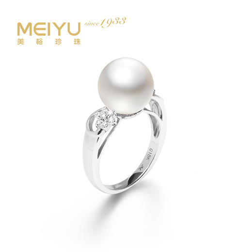 美裕 金18K海水珍珠戒指 南洋珠11-11.5mm白 43201 商品图0