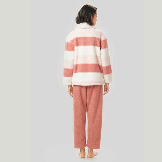 都市丽人生活家居女士睡衣米粒绒厚款长袖长裤类家居服套装LH30C8 商品图2