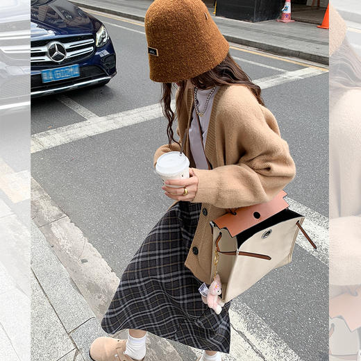 <曾小咸推荐>【复古胶片】格子长款半裙 商品图4