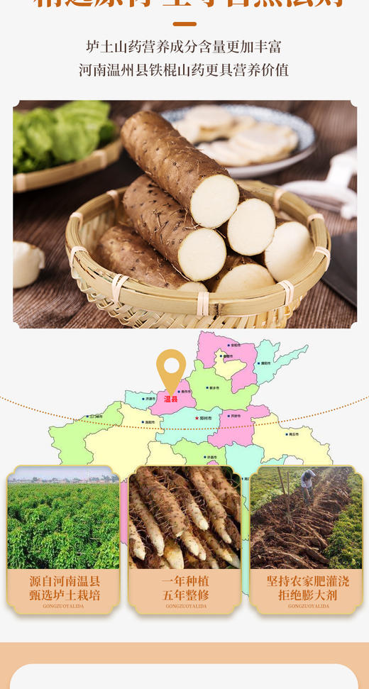 【怀生堂】养生十种好 铁棍怀山药粉 古法麸炒自然香 早晚一杯效果更好，252克（21条装） | 铁棍山药粉 商品图3