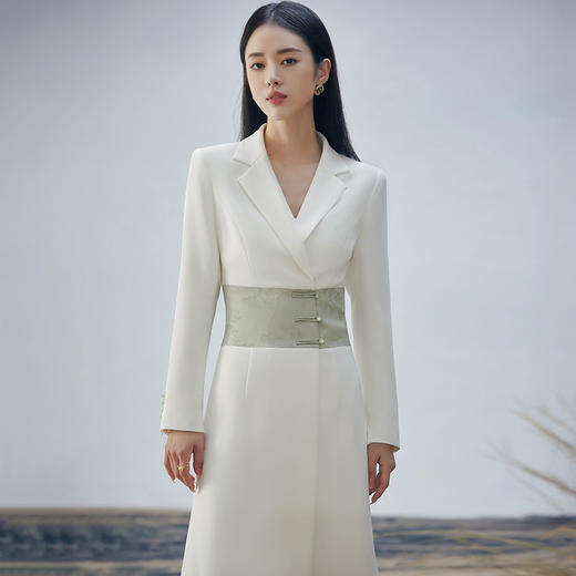 IWY/ 扶摇系列 秋季新中式国风西装连衣裙FYQ236 商品图2