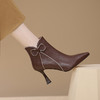 时尚气质，细跟高跟蝴蝶结短靴XL708 商品缩略图2