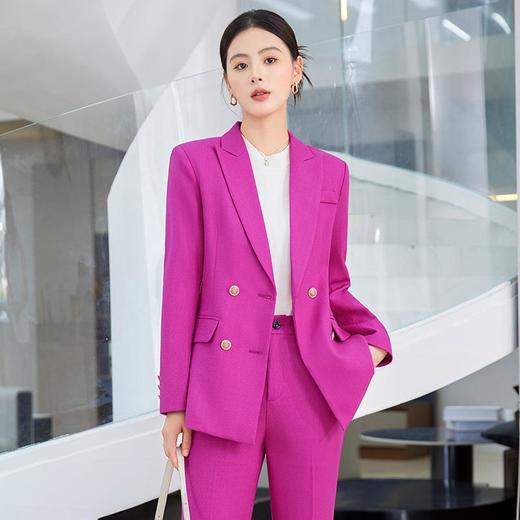 娜璐多 高级感通勤套装女时尚气质小西服微叭裤两件套韩版职业2023秋新款 商品图0