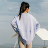 【薄卫衣线圈面料】宽松版型 侧边抽绳  前短后长不对称 长度能遮住PP卫衣 长袖罩衫 商品缩略图3