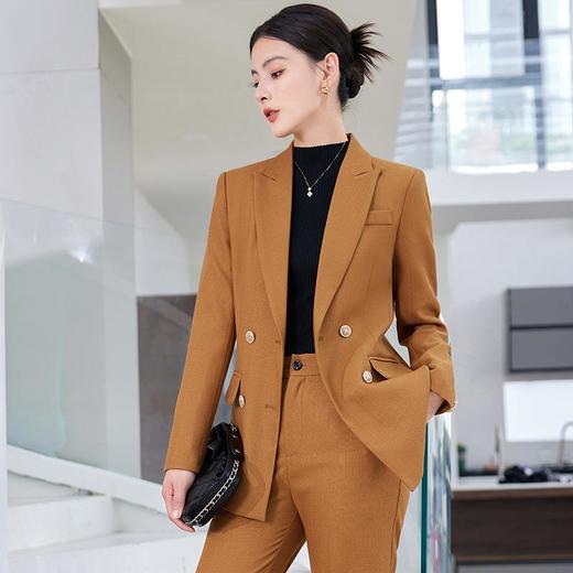 娜璐多 高级感通勤套装女时尚气质小西服微叭裤两件套韩版职业2023秋新款 商品图1