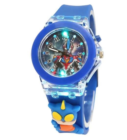 买一送一【奥特英雄手表】发光LED硅胶手表   夜光石英表  卡通公仔儿童手表 商品图12