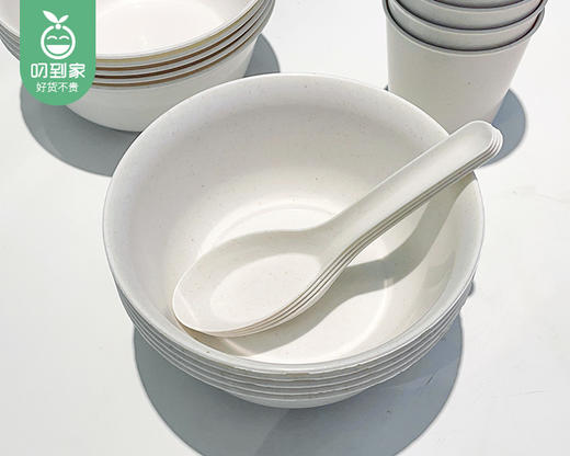 觅咻一次性稻壳餐具套装/1份（10人份*2包）限用日期：30年9月 商品图3