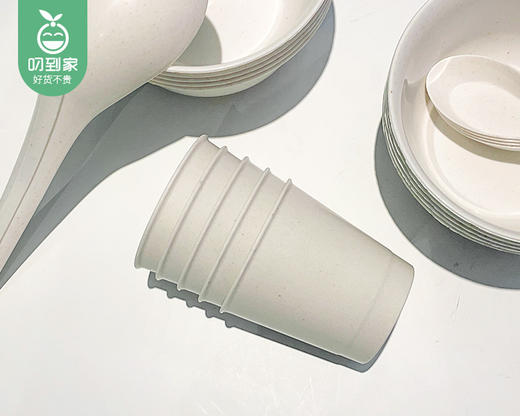 觅咻一次性稻壳餐具套装/1份（10人份*2包）限用日期：30年9月 商品图2