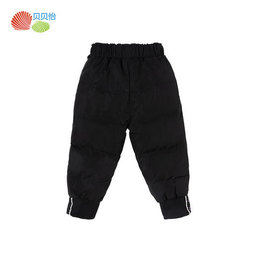 贝贝怡冬季新款女童加厚保暖羽绒裤子宽松休闲长裤黑色耐脏束脚裤234K2529 商品图6
