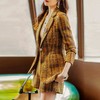 娜璐多 西装套装女新款秋季复古格子法式名媛高级感小洋装通勤外套两件套 商品缩略图3