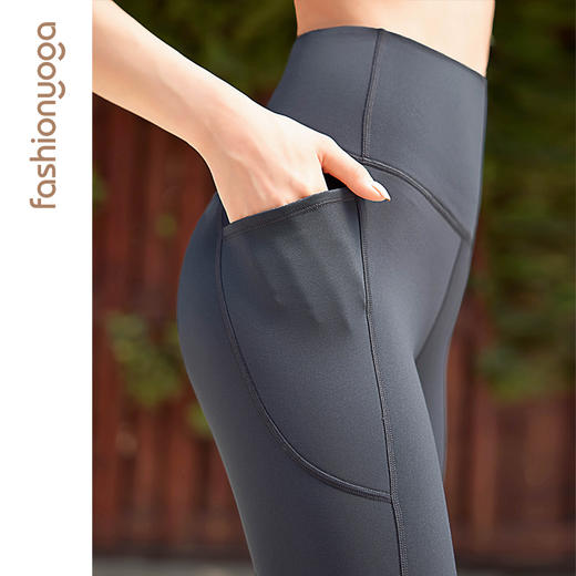 【特卖不退换】F13960基础加绒瑜伽长裤、F13956修身带口袋加绒长裤 商品图7