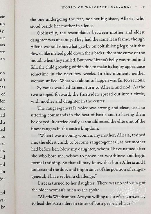 【中商原版】魔兽世界小说 希尔瓦娜斯 英文原版 World of Warcraft  Sylvanas Christie Golden 商品图5