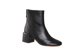 豪麟名鞋奥莱迪嘉女鞋短靴羊皮革DJDWA32WN004黑色  原价2660元