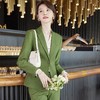 娜璐多 绿色西装外套女2023早秋新款高级感女神范气质时尚西服套装 商品缩略图0