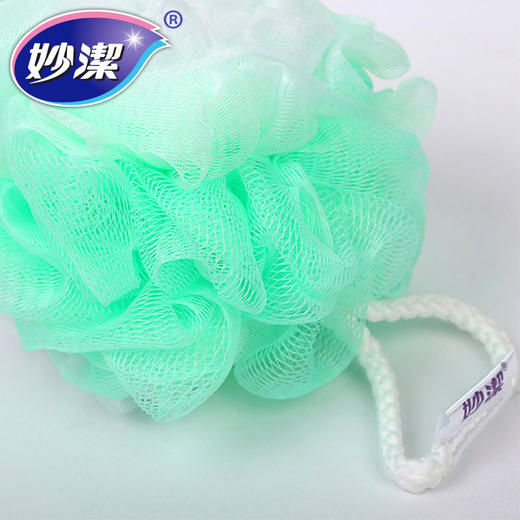 「双效浴花！9.9元包邮」妙洁双效浴花 加大沐浴球搓澡球浴球沐浴棉可挂式浴花大号居家日用清洁工具 商品图3