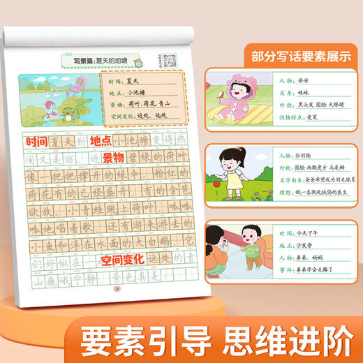 开启写作第一篇章小学生【看图说话写话】写作入门（临摹+练习）作文启蒙专项练习 商品图6