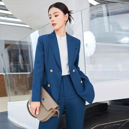 娜璐多 高级感通勤套装女时尚气质小西服微叭裤两件套韩版职业2023秋新款 商品图3