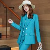 娜璐多 高级感炸街韩版西服洋气时尚职业装三件套女西装马甲女英伦风套装 商品缩略图3