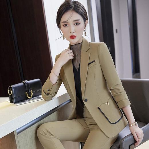 娜璐多 高级感白领通勤套装女2023年春秋新款修身气质洋气时尚西装外套女 商品图0