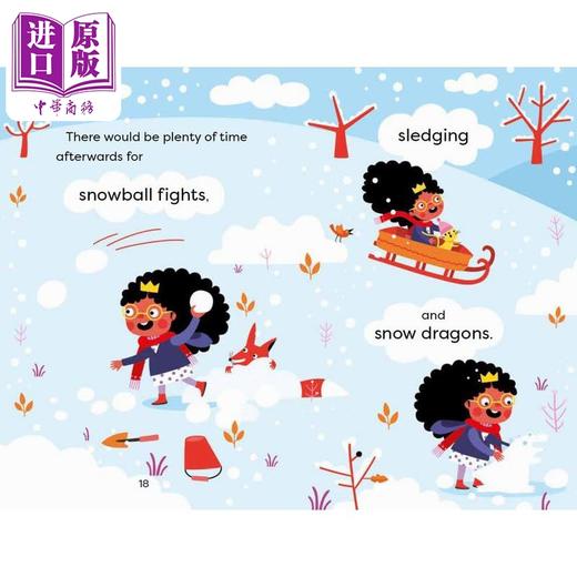 【中商原版】米娜公主 下雪天Princess Minna The Big Bad Snowy Day英文原版 儿童漫画故事书 全彩插图章节书 进口绘本故事 商品图3