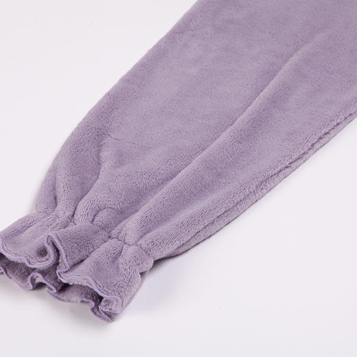 都市丽人生活家居女士睡衣法兰绒厚款长袖裙家居服套装LH36H1 商品图5