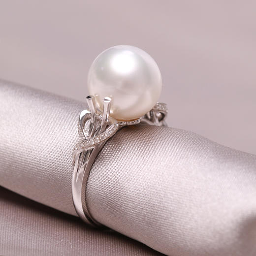 美裕 18K金海水珍珠戒指 南洋珠12-12.5mm白 74657 商品图1