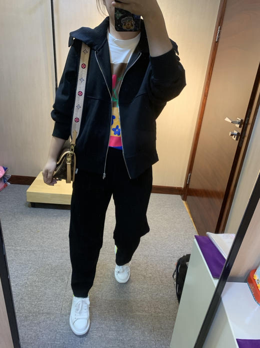 水淼2025秋新品时尚潮牌气质简约微弹休闲宽松外套7800 商品图2