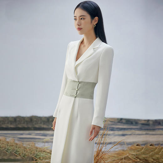 IWY/ 扶摇系列 秋季新中式国风西装连衣裙FYQ236 商品图1