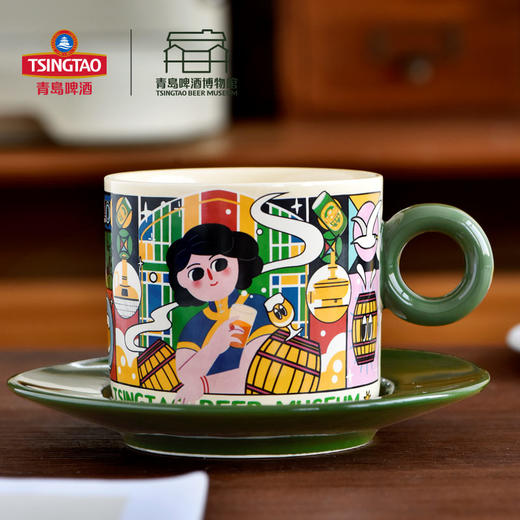 青岛啤酒博物馆醉美人指环杯套装 青岛啤酒 官方文创 商品图0