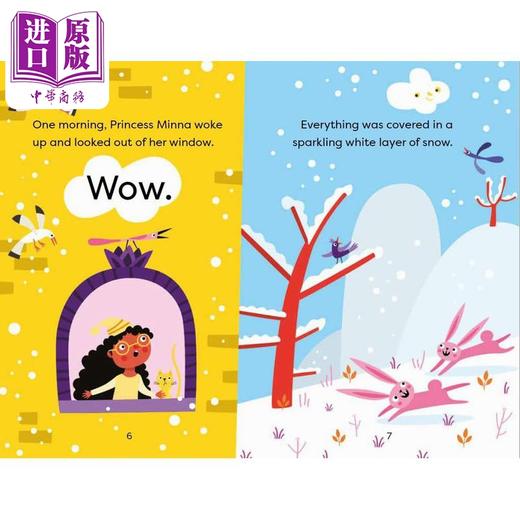 【中商原版】米娜公主 下雪天Princess Minna The Big Bad Snowy Day英文原版 儿童漫画故事书 全彩插图章节书 进口绘本故事 商品图1