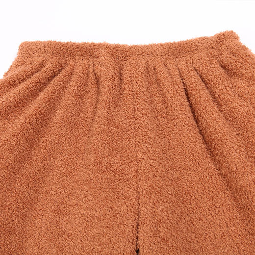 都市丽人都市锋尚长毛绒男士米粒绒厚款长袖长裤类家居服套装新年本命年红品FH32J2 商品图6