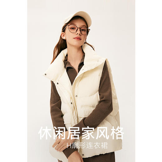 【严选】诗凡黎冬宽松翻领H廓形连衣裙7E9293901 商品图3