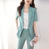 娜璐多 短袖小西服小脚裤女套装夏装搭配整套显瘦高级感2023年新款两件套 商品缩略图1