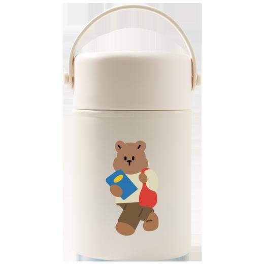 金燕耳大容量焖烧杯 500ML   小熊杯焖烧杯/元气杯  食用级不锈钢内胆  安全放心用（内置不锈钢小勺） 商品图1